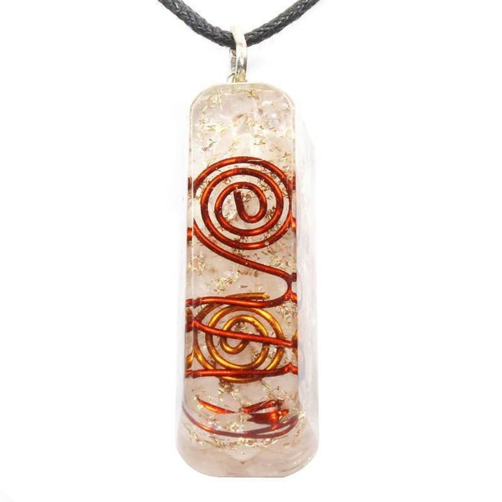 Rose Quartz Healing Orgone Pendant Genuine